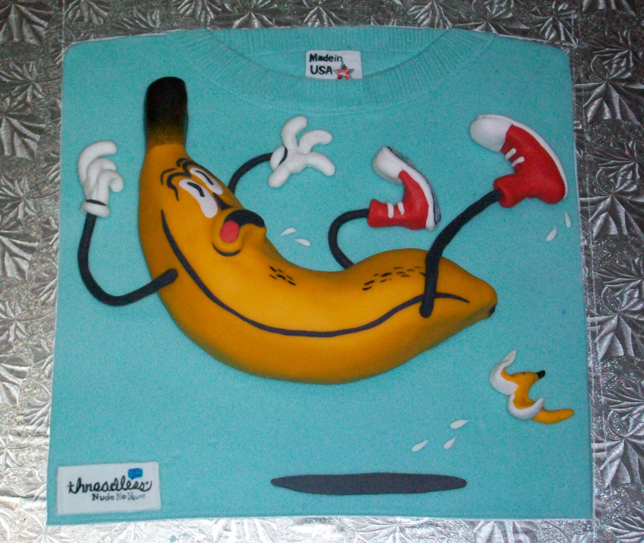  saw Andy Gonsalves's “Banana Slipping on a Banana Peel” t-shirt design.