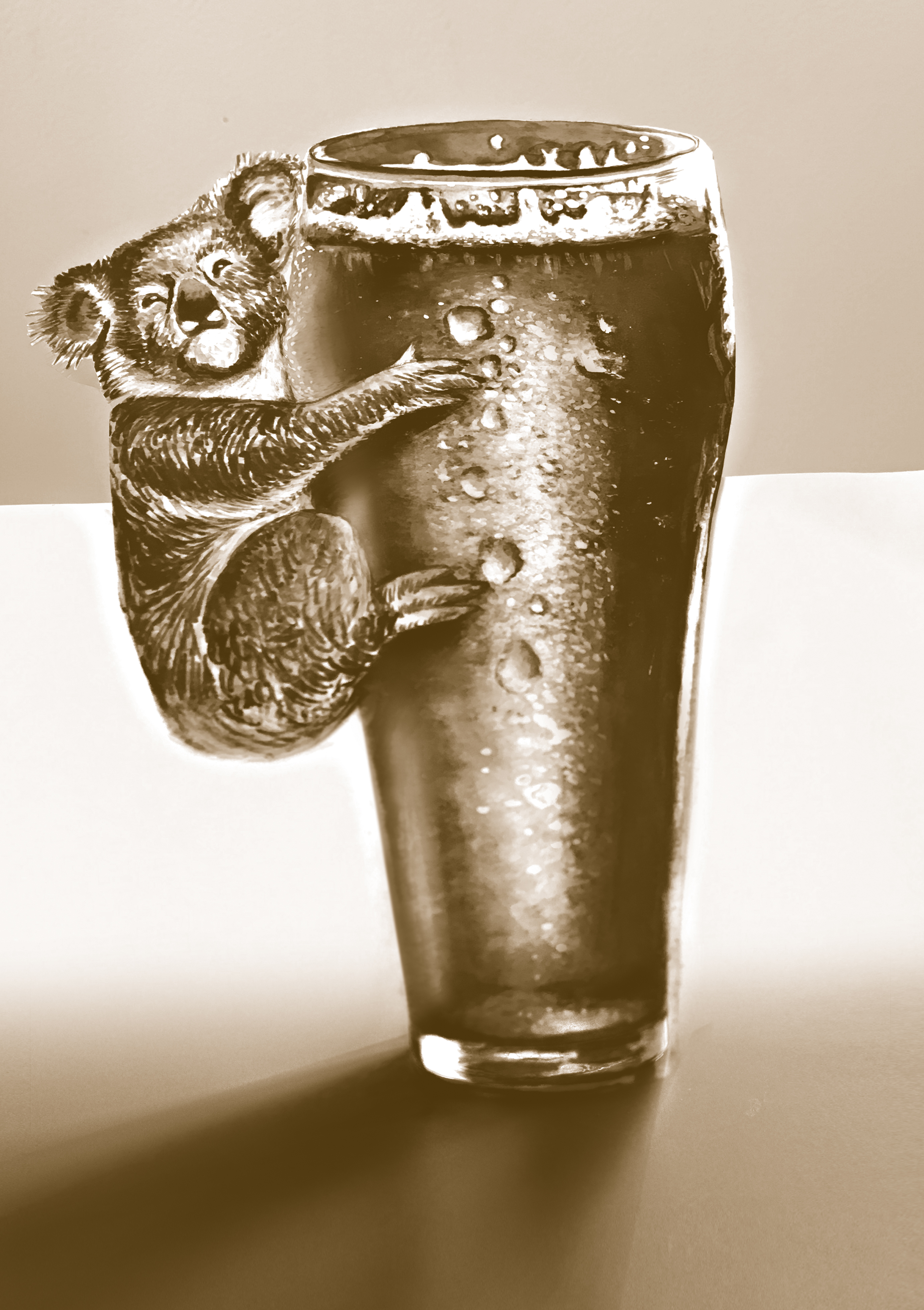 Koala Loves Beer cake