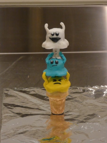 Ice Cream Cheerleading Stunt cake
