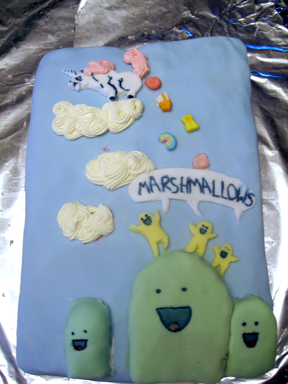 Marshmallow Factory cake