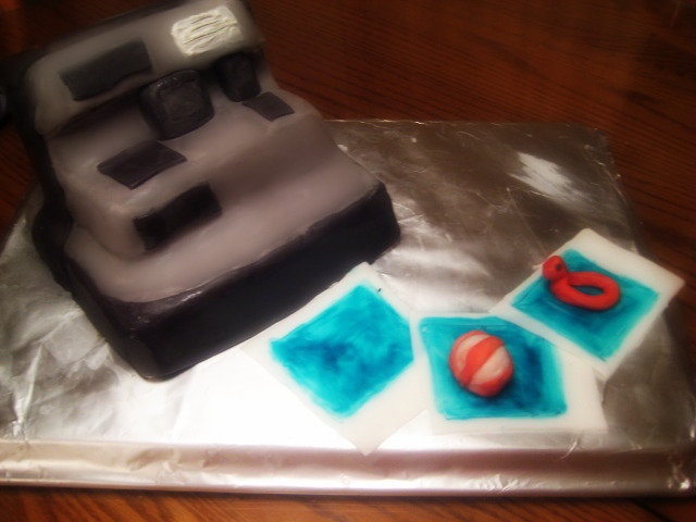 Instant Pool Party cake
