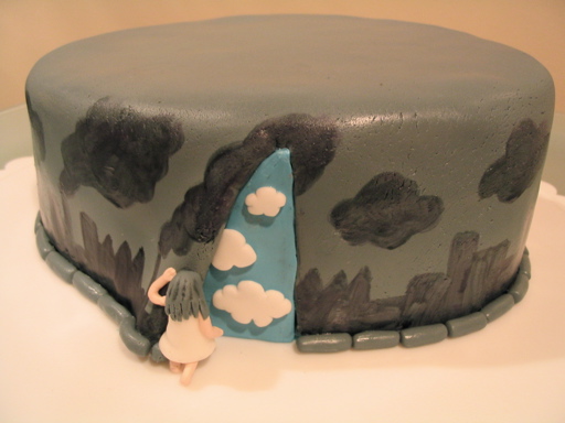 Hey, Mr. Blue Sky cake