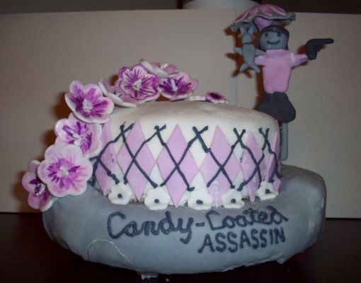 Candy-Coated Assassin cake