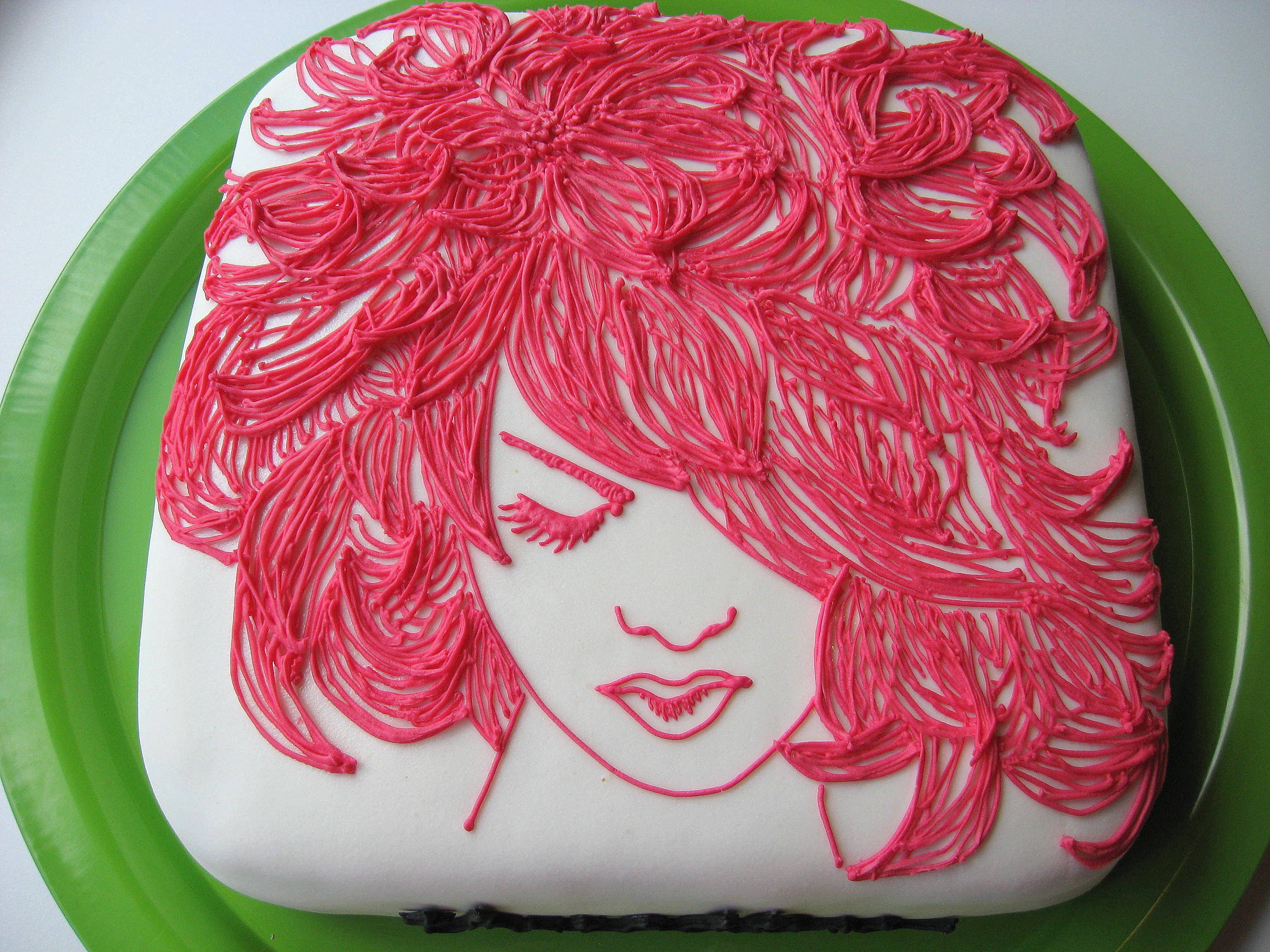 Her Hair cake