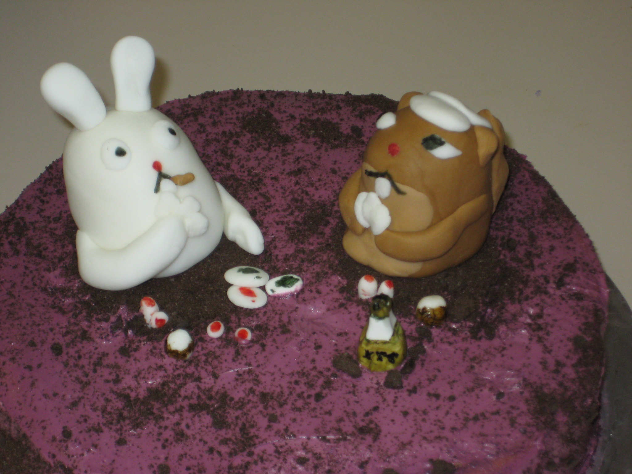 Bunny and Gopher cake