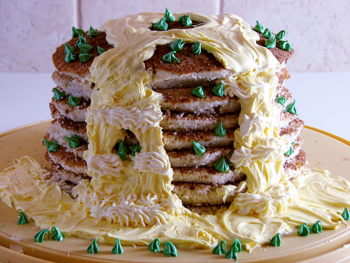 Pancakes Mountain cake