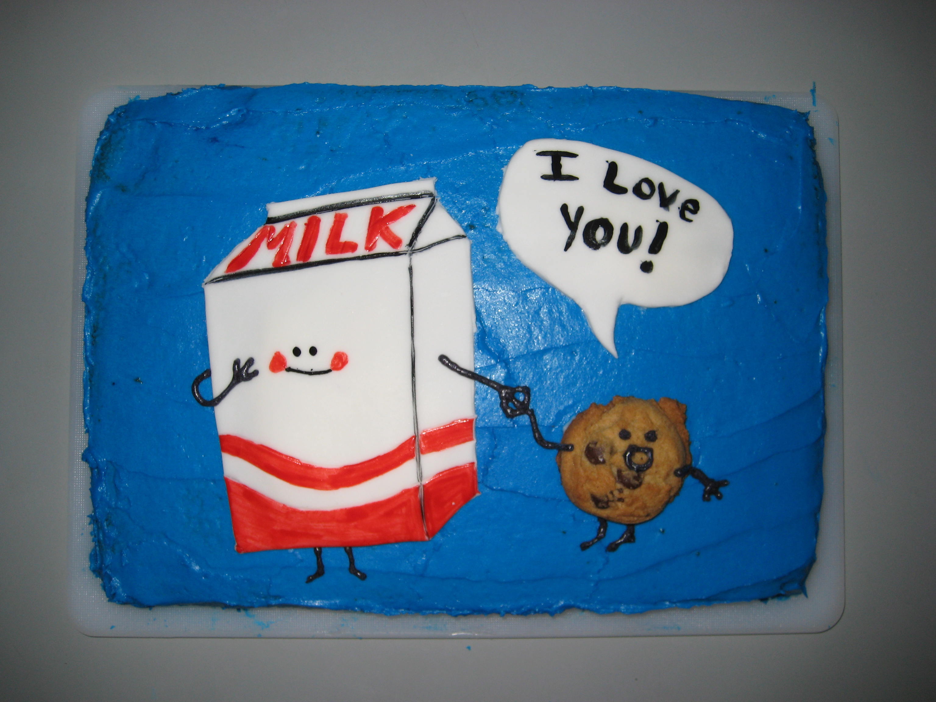 Cookie Loves Milk cake