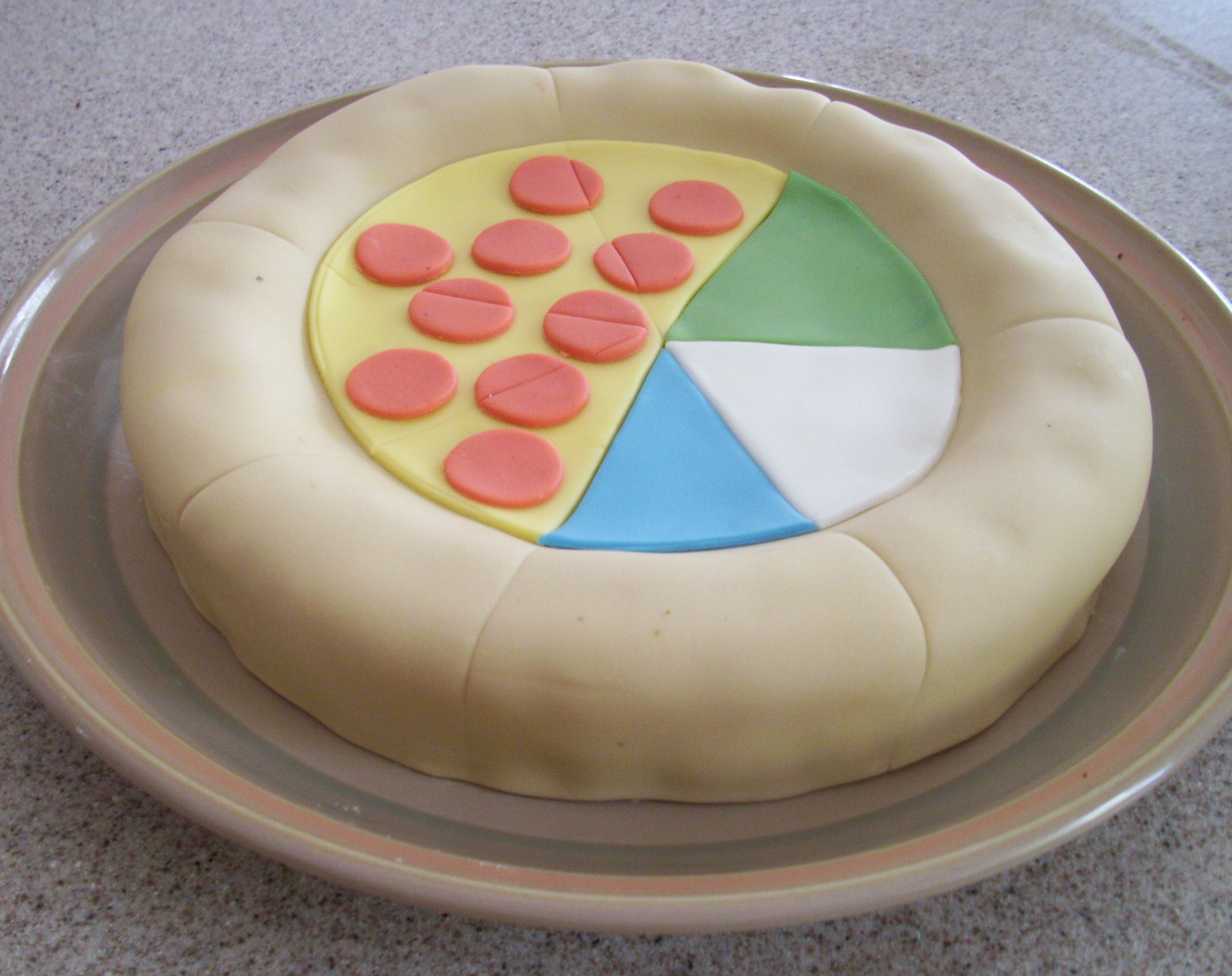 Pizza: The edible pie chart cake