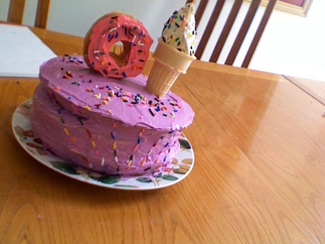 Playin' In The Sprinkler cake