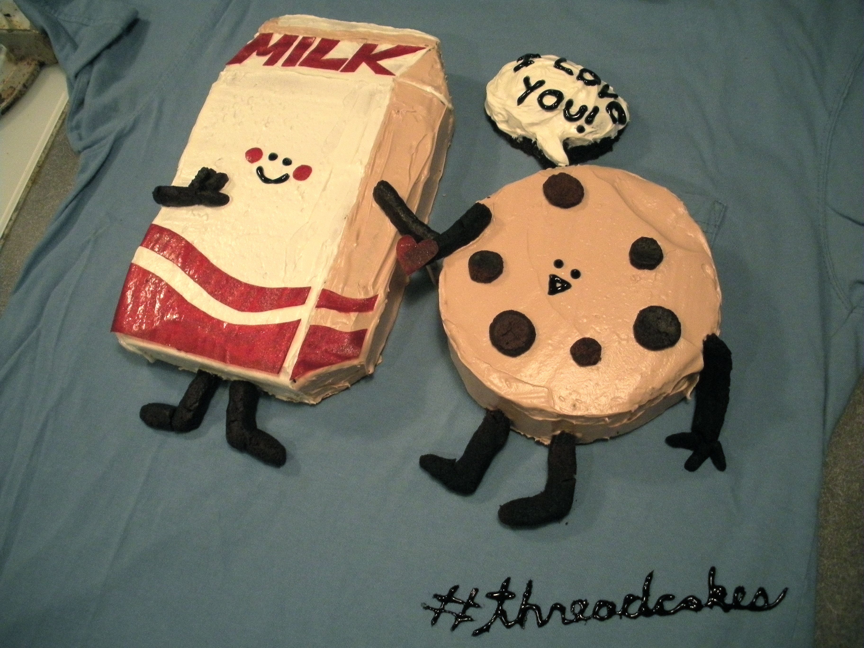 Cookie Loves Milk cake