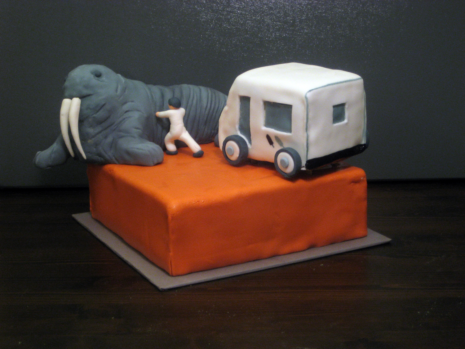 Road Block cake