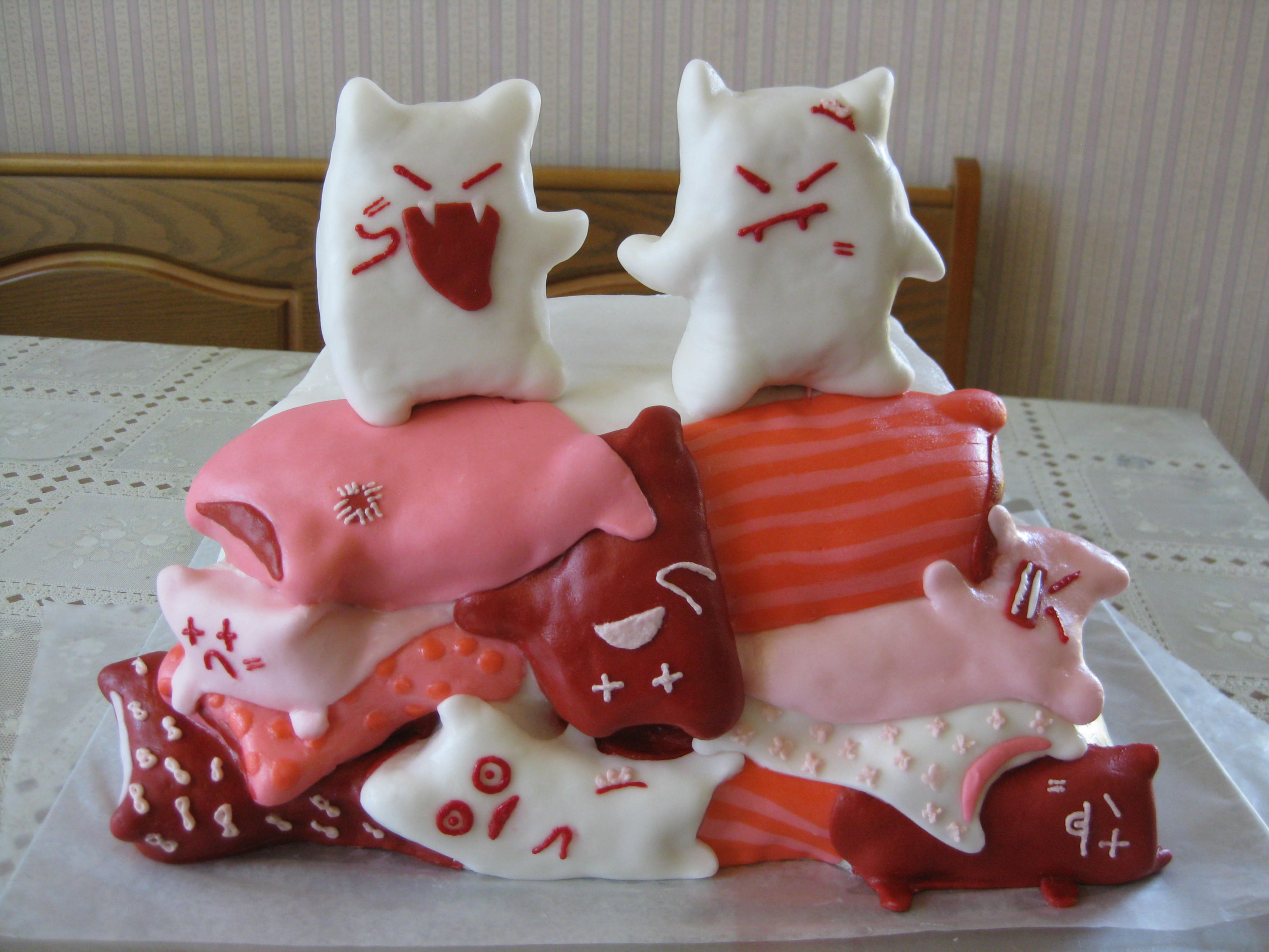 Pillow Fight cake