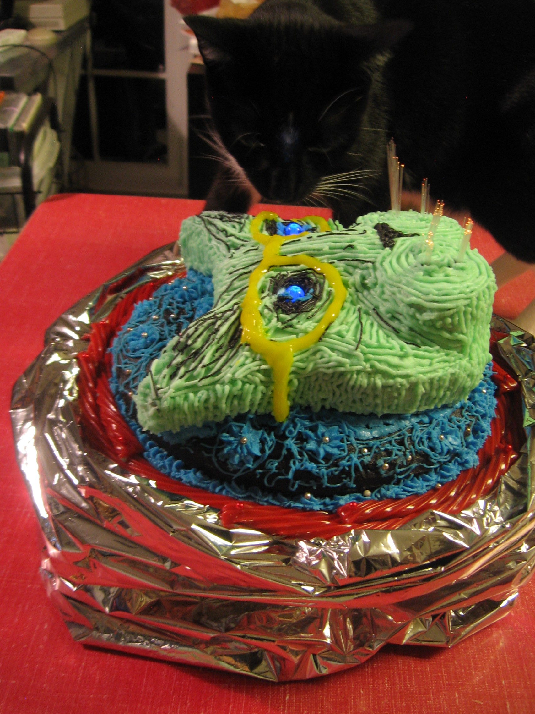 Mister Mittens' Big Adventure cake