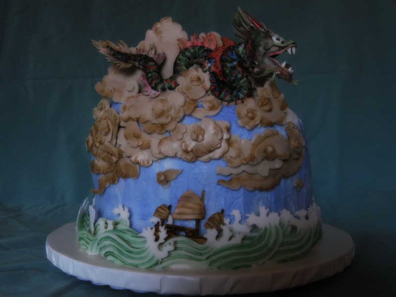 Prevailing Dragon Winds cake