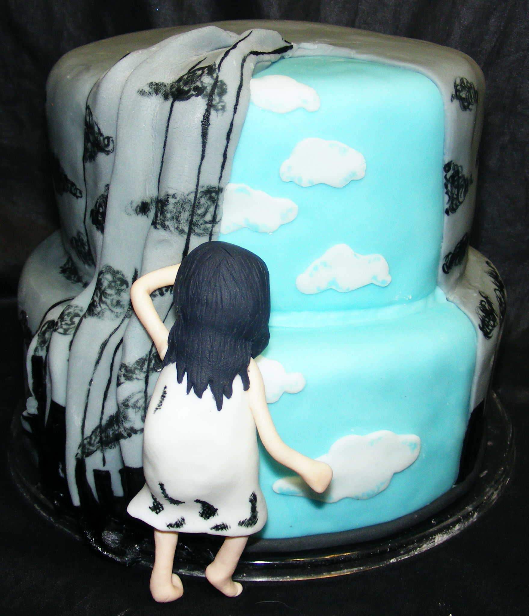 Hey, Mr. Blue Sky cake