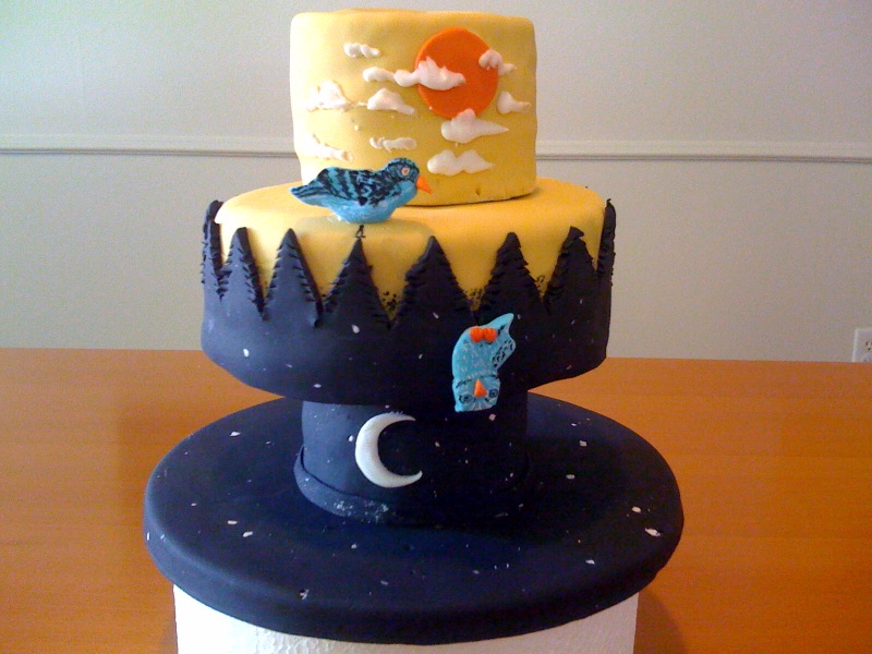 Day vs Night cake