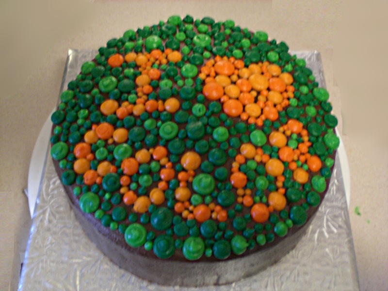 I Heart Color cake