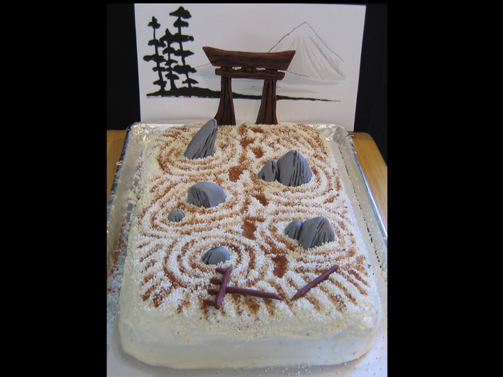 Zen Gardens Make Me Angry cake