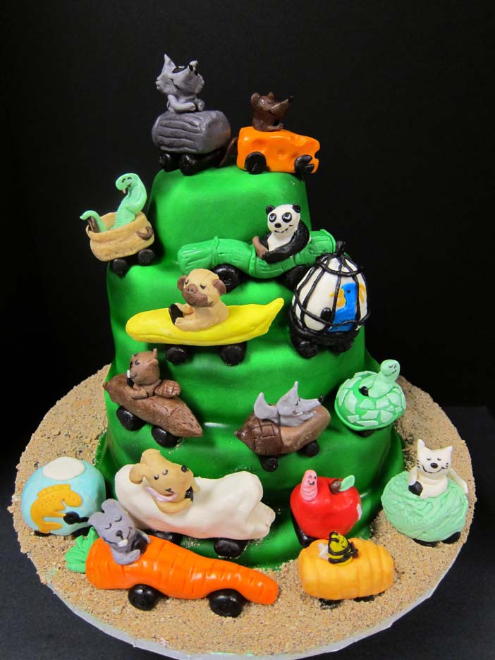 Critter Cars cake