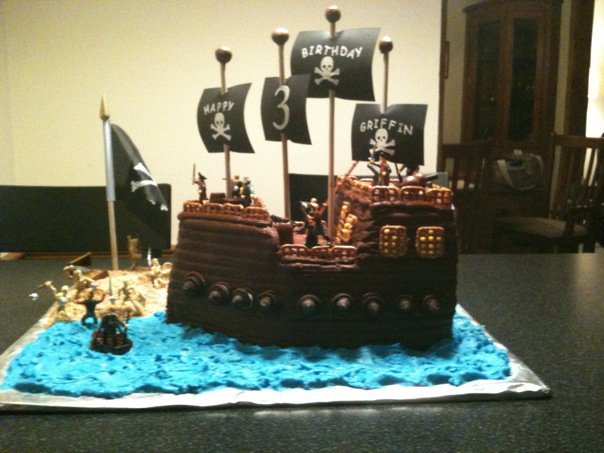 Pirate Infested Waters cake