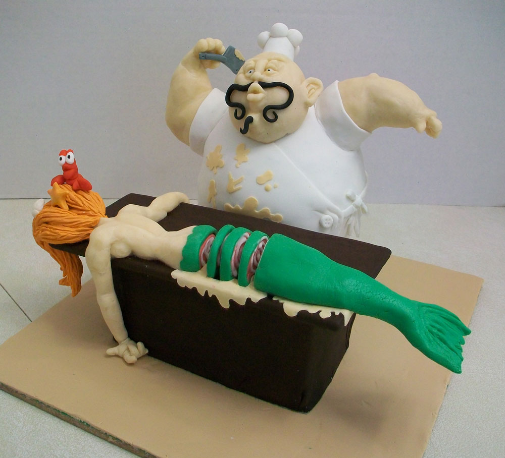 Mermaid, It's What's for Dinner cake