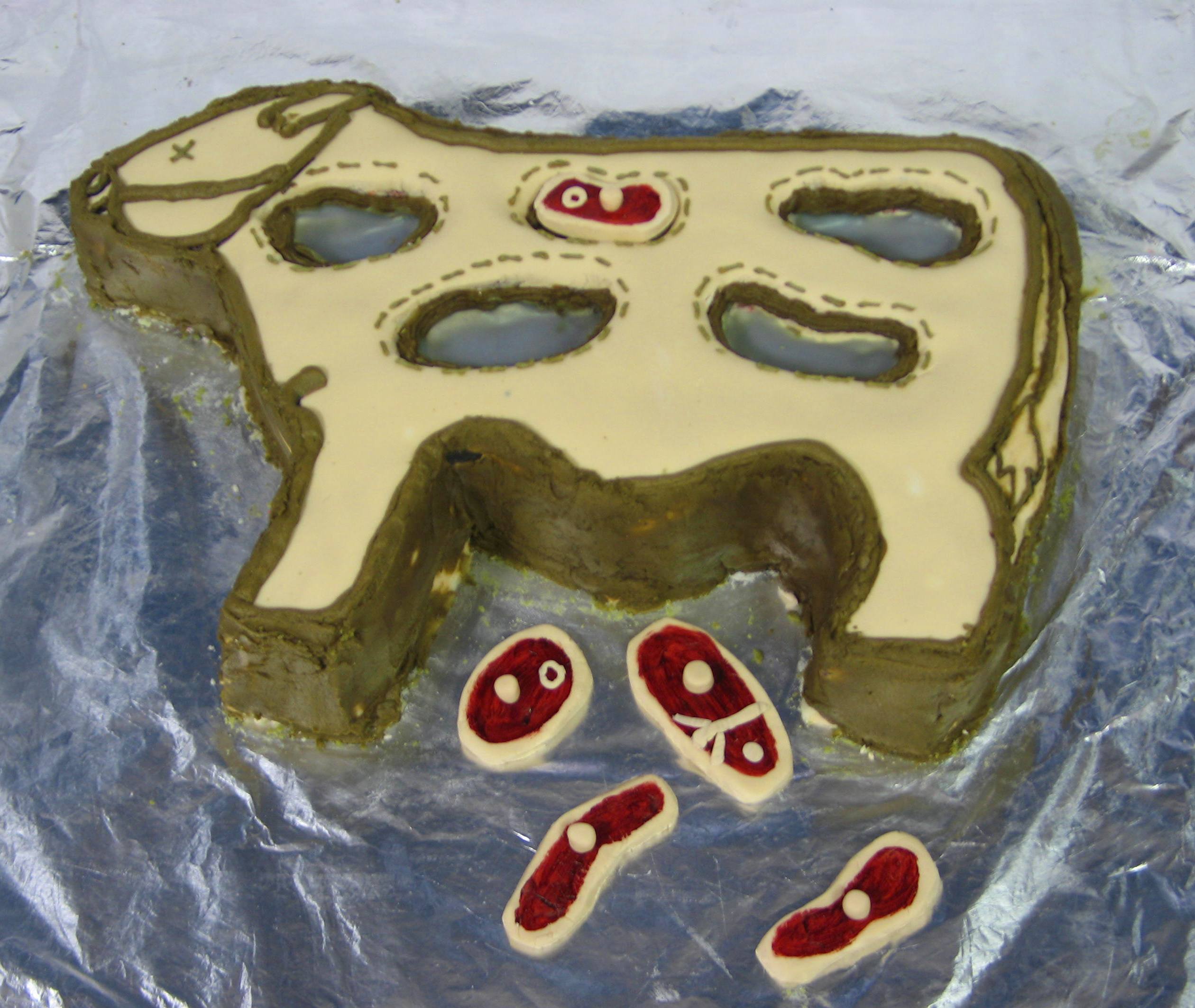 Cow Puzzle cake