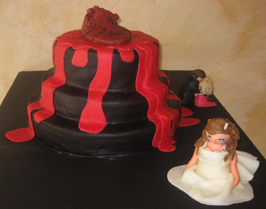 Bleeding Heart cake