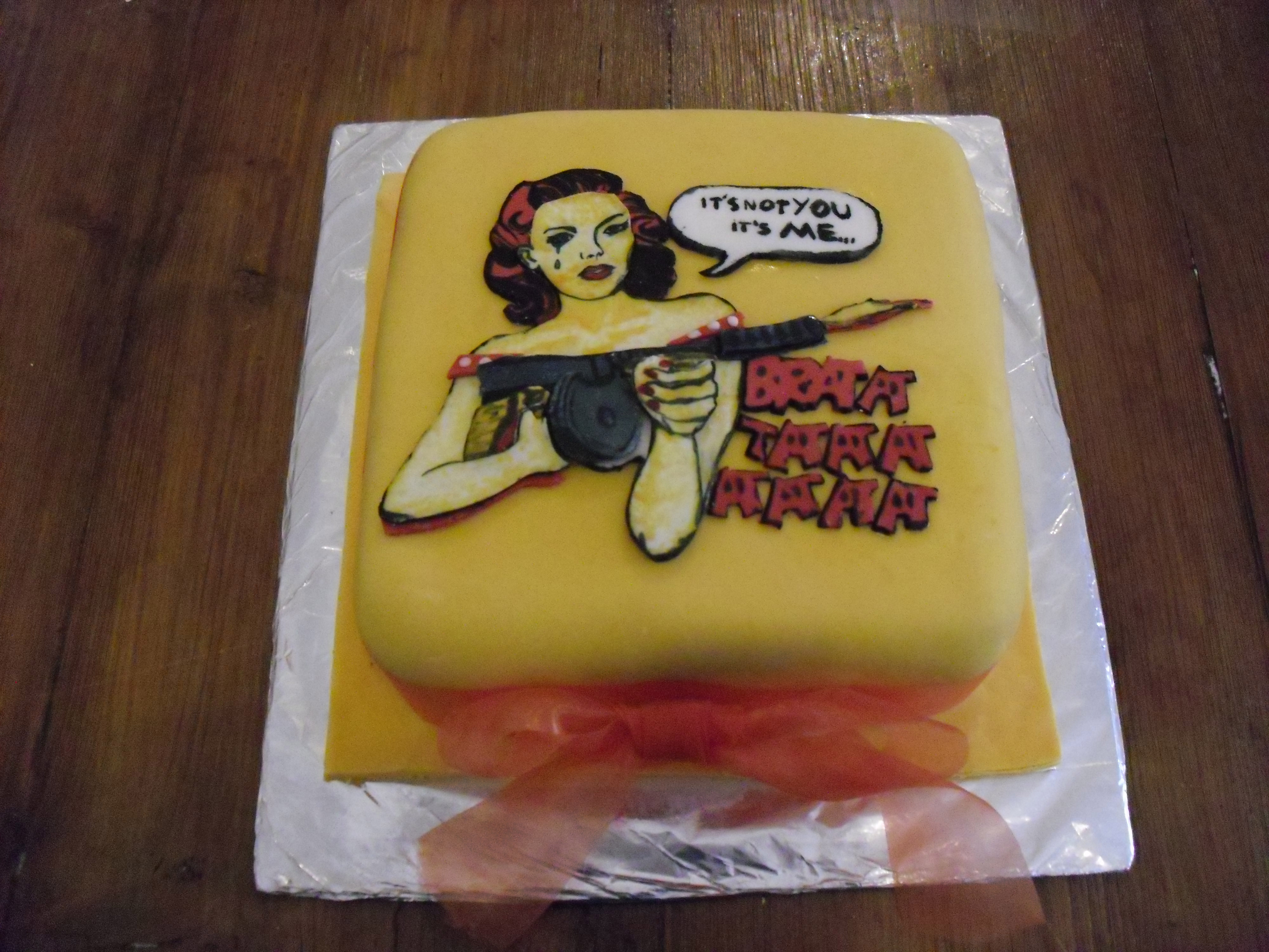 Breaking Up Is Hard To Do cake