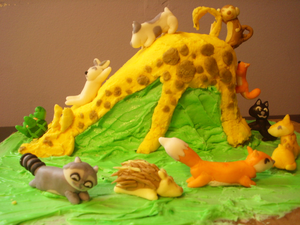 Giraffe Slide cake