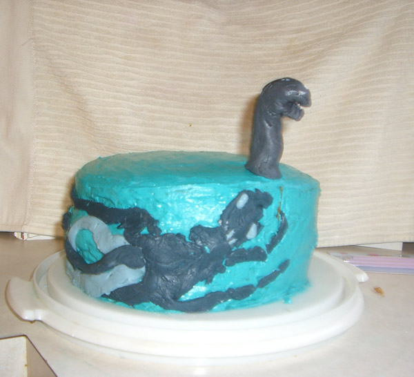 Loch Ness Imposter cake