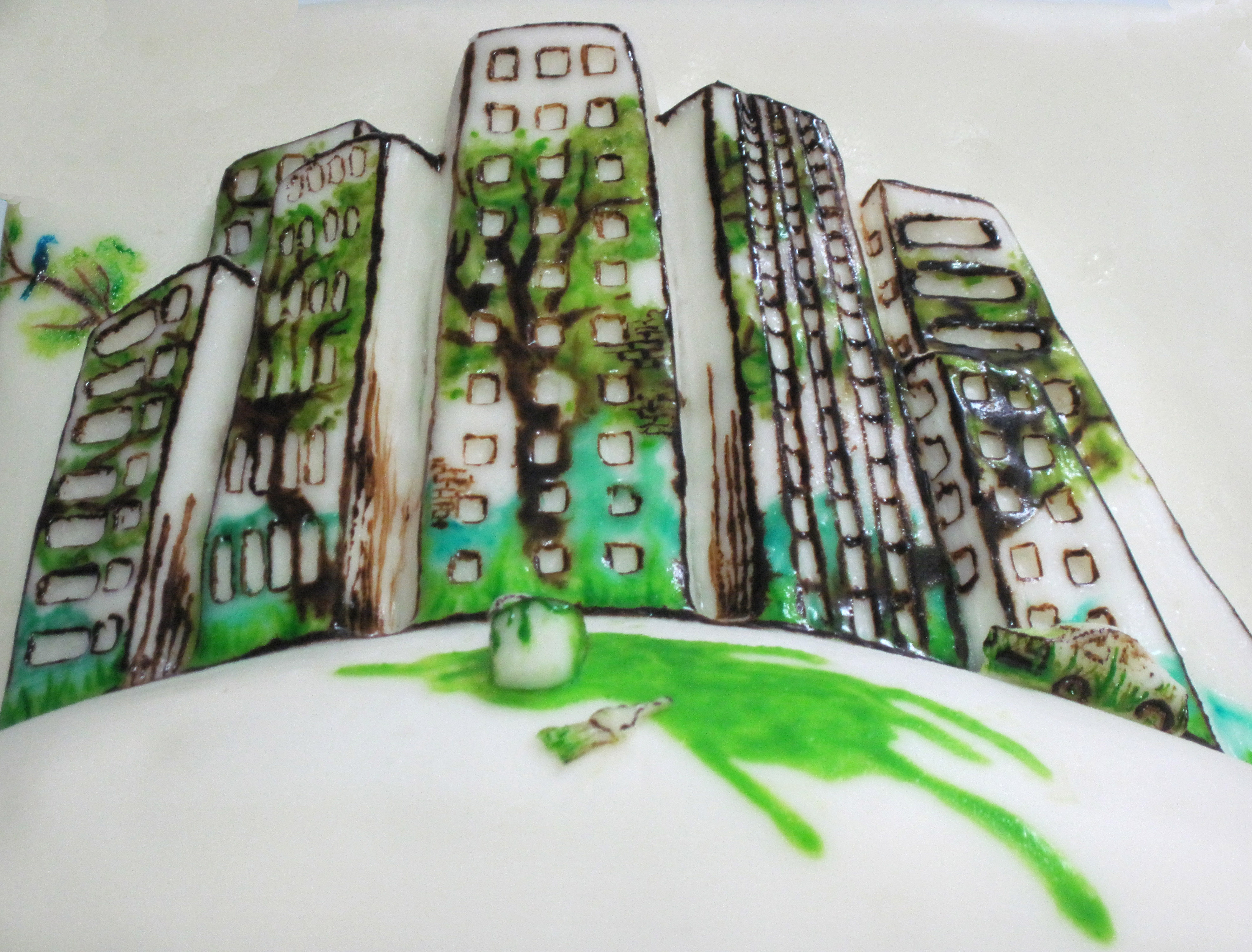 Green cake