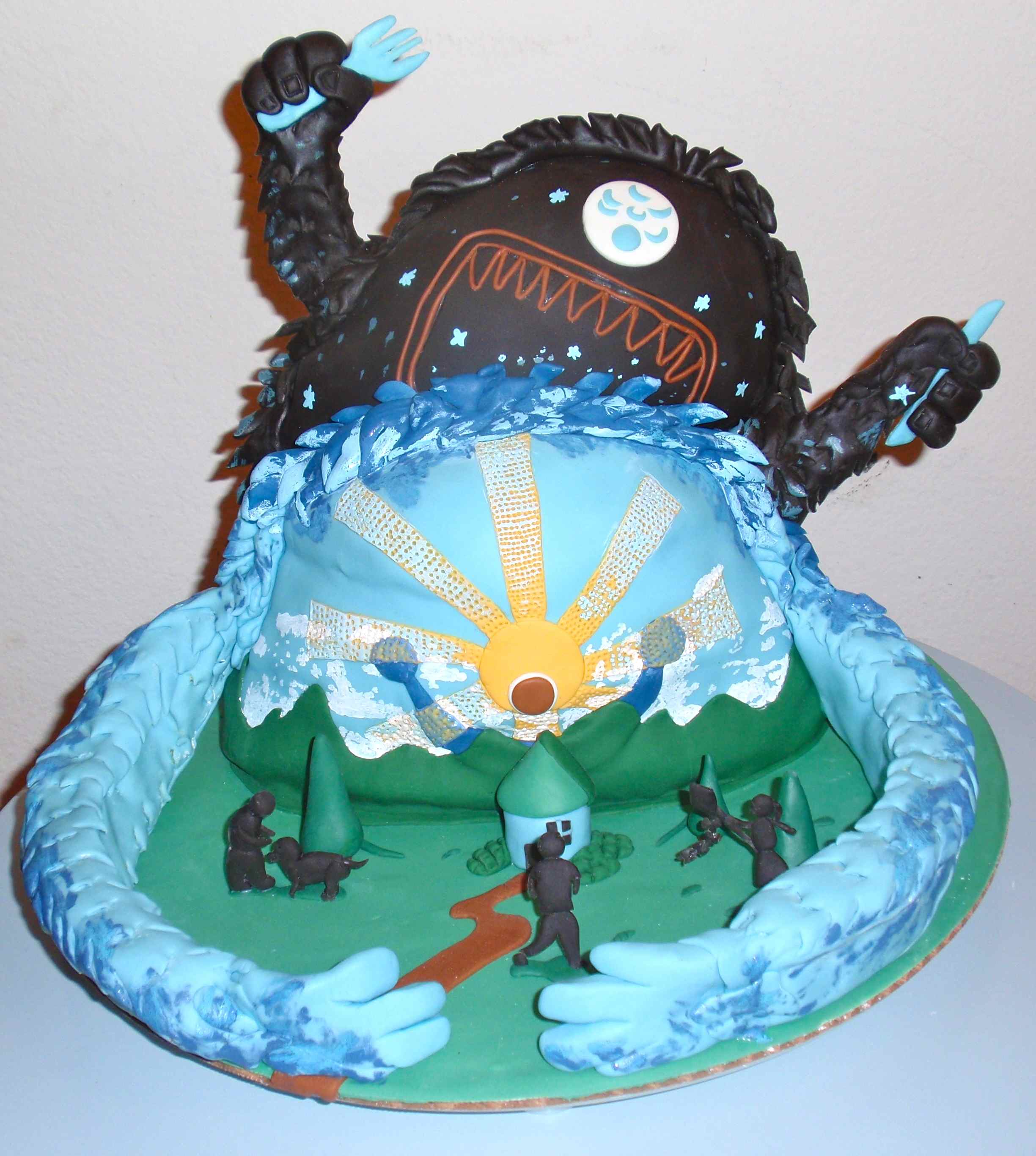 As Day Is Swallowed Up By Night cake