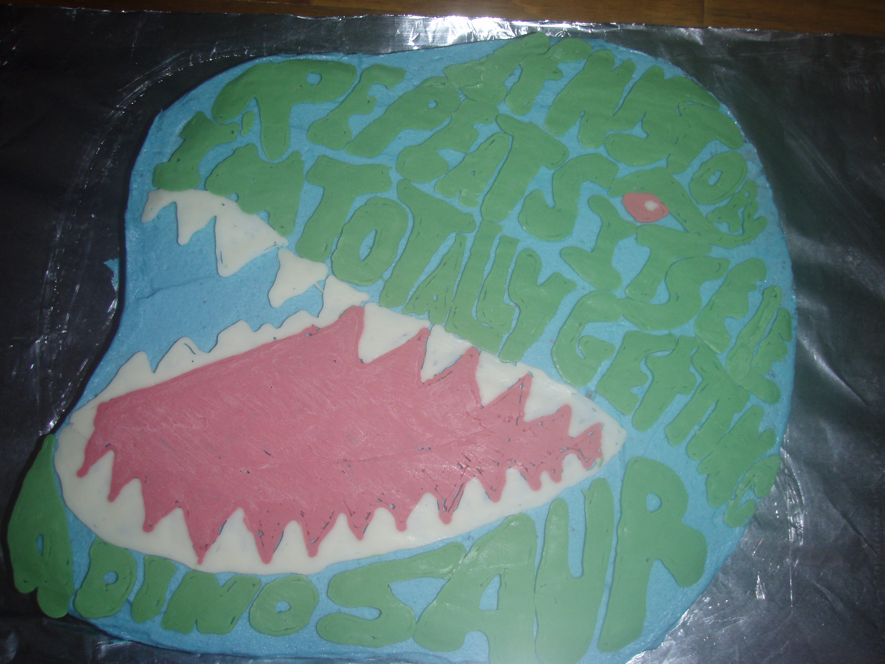 If history repeats itself, I'm totally getting a dinosaur. cake