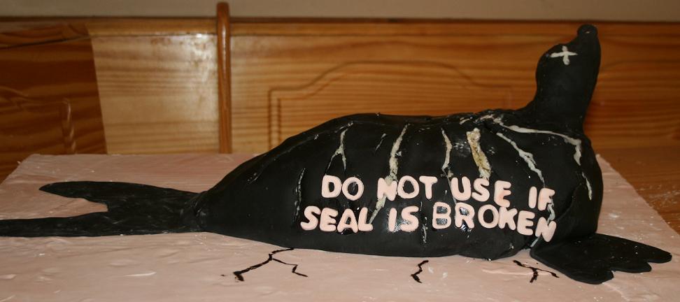 Broken Seal cake