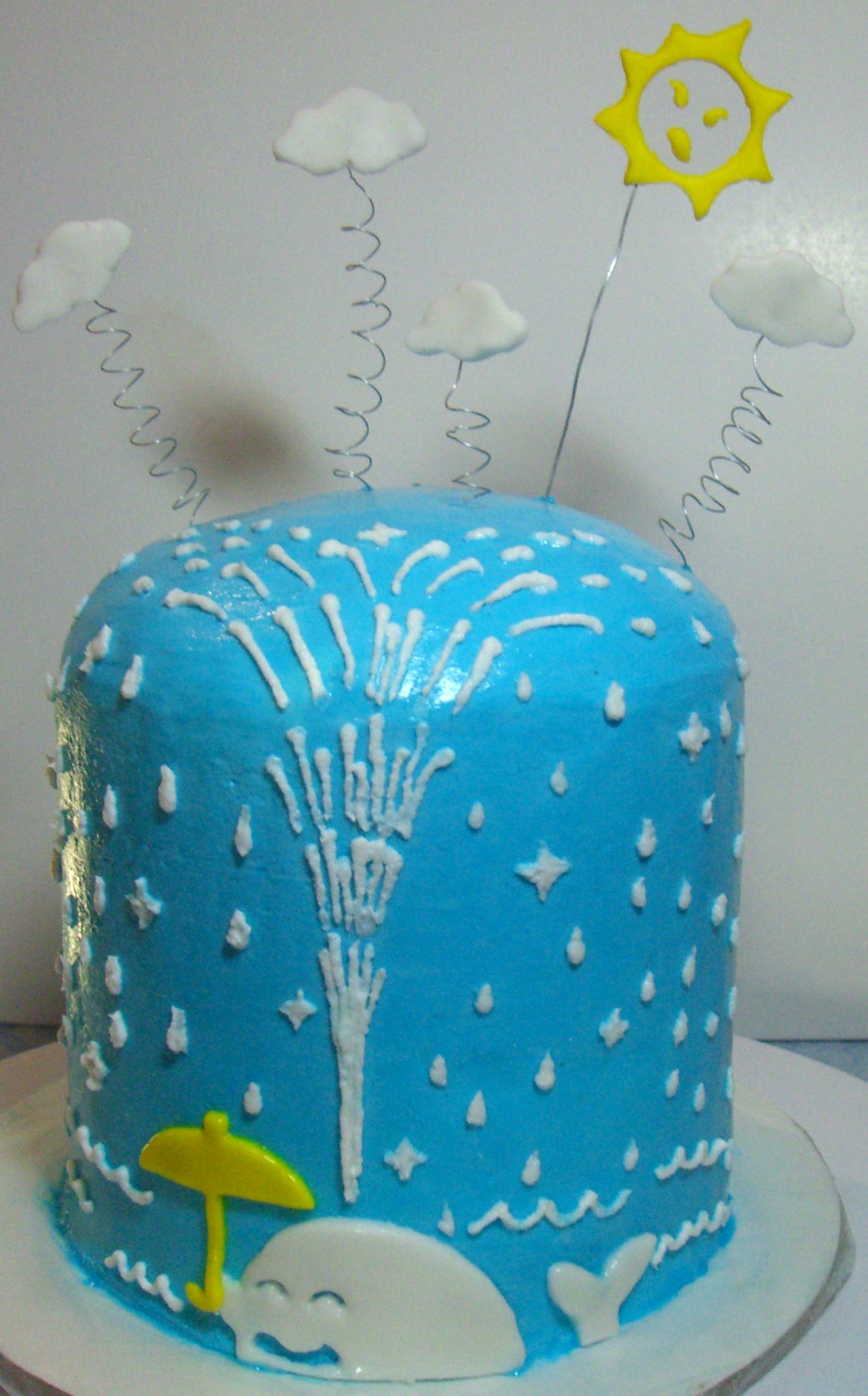I Love Rainy Days cake