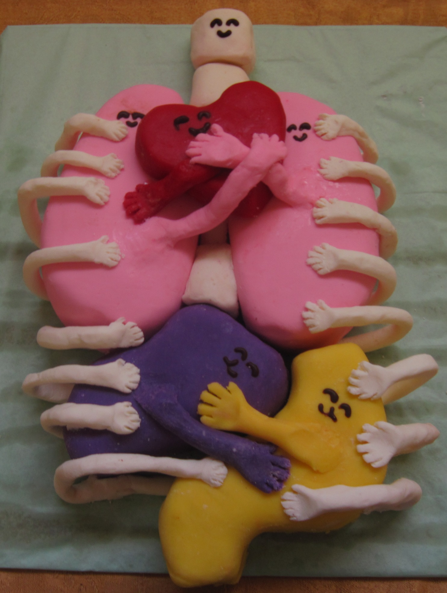 Hugs Keep Us Alive cake