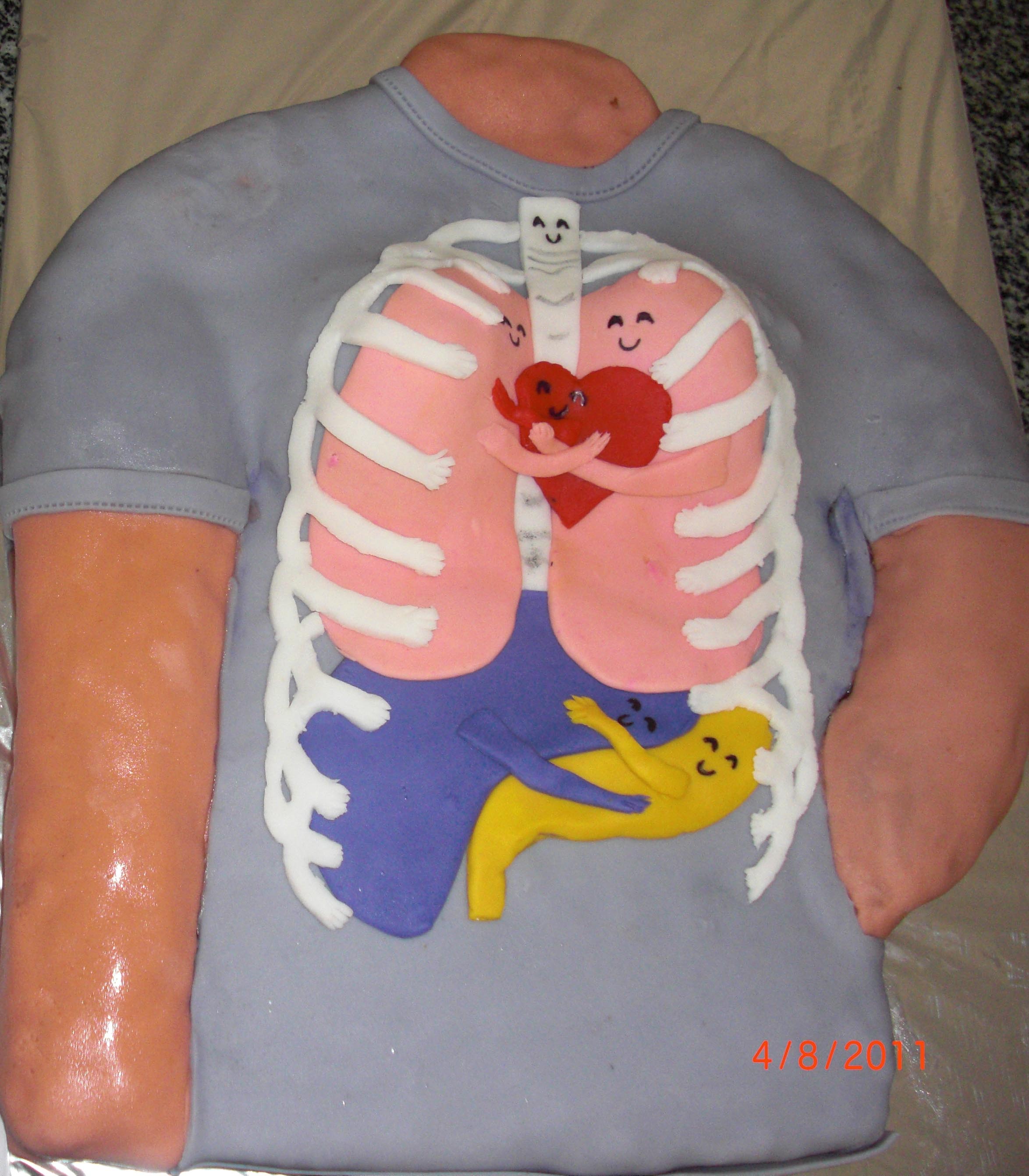 Hugs Keep Us Alive cake
