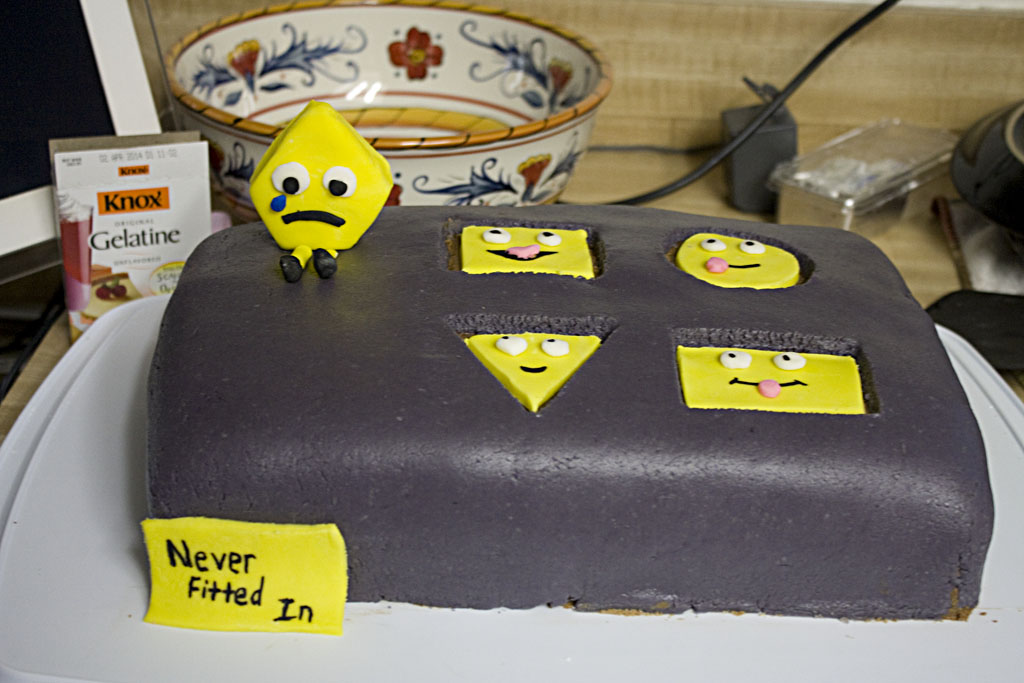 Never Fitted In... cake