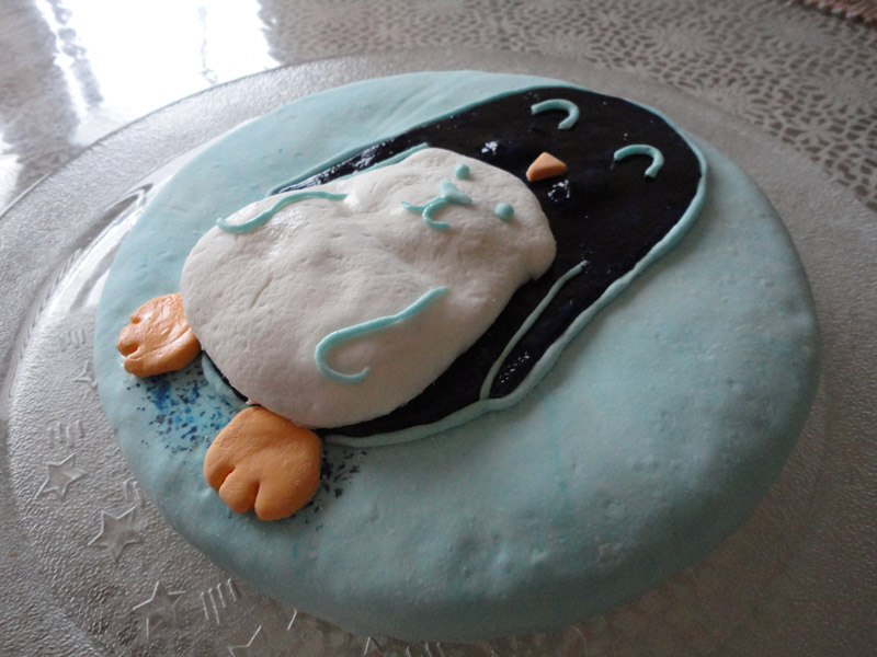 My Belly Is A Polar Bear cake