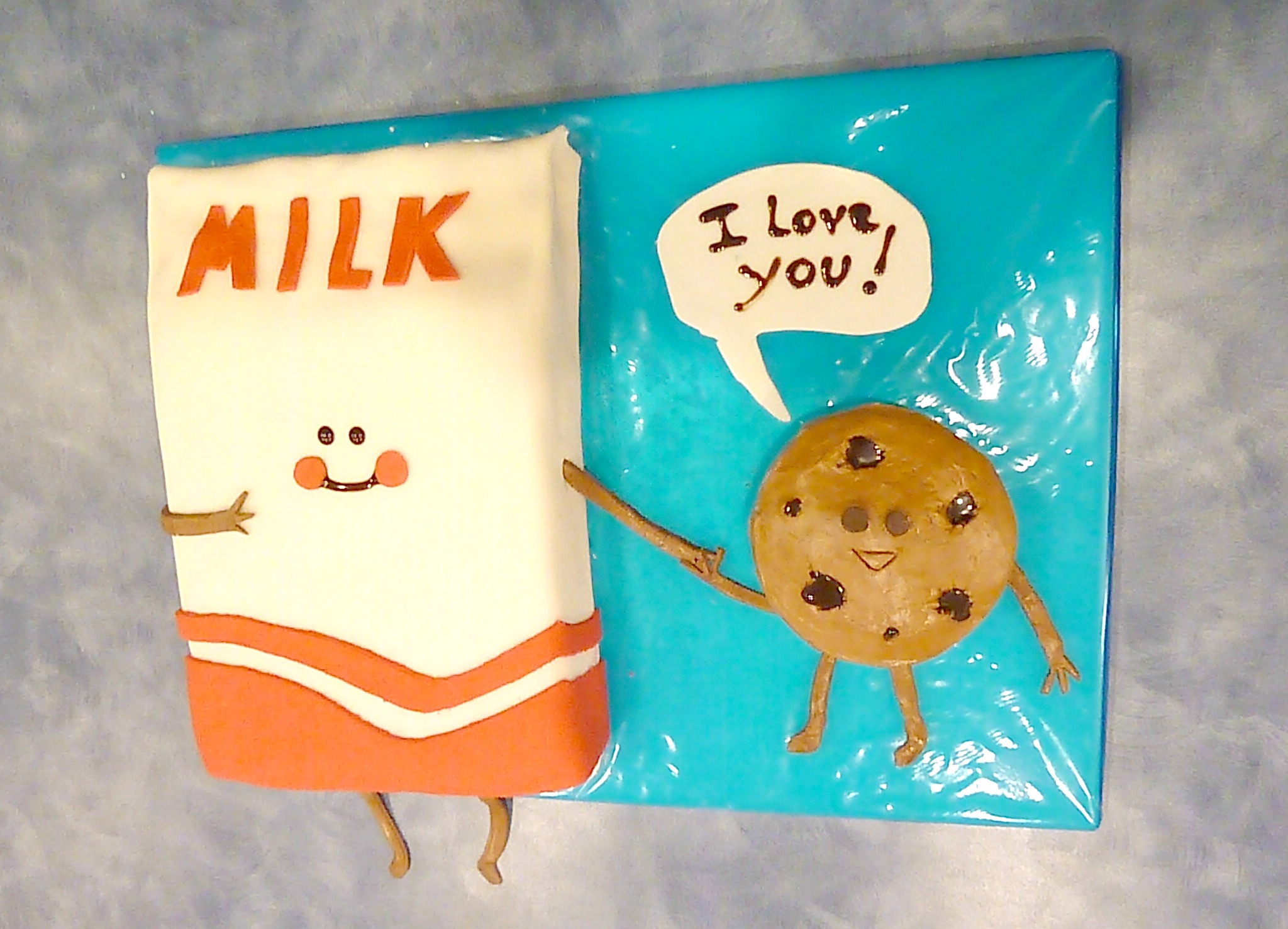 Cookie Loves Milk cake