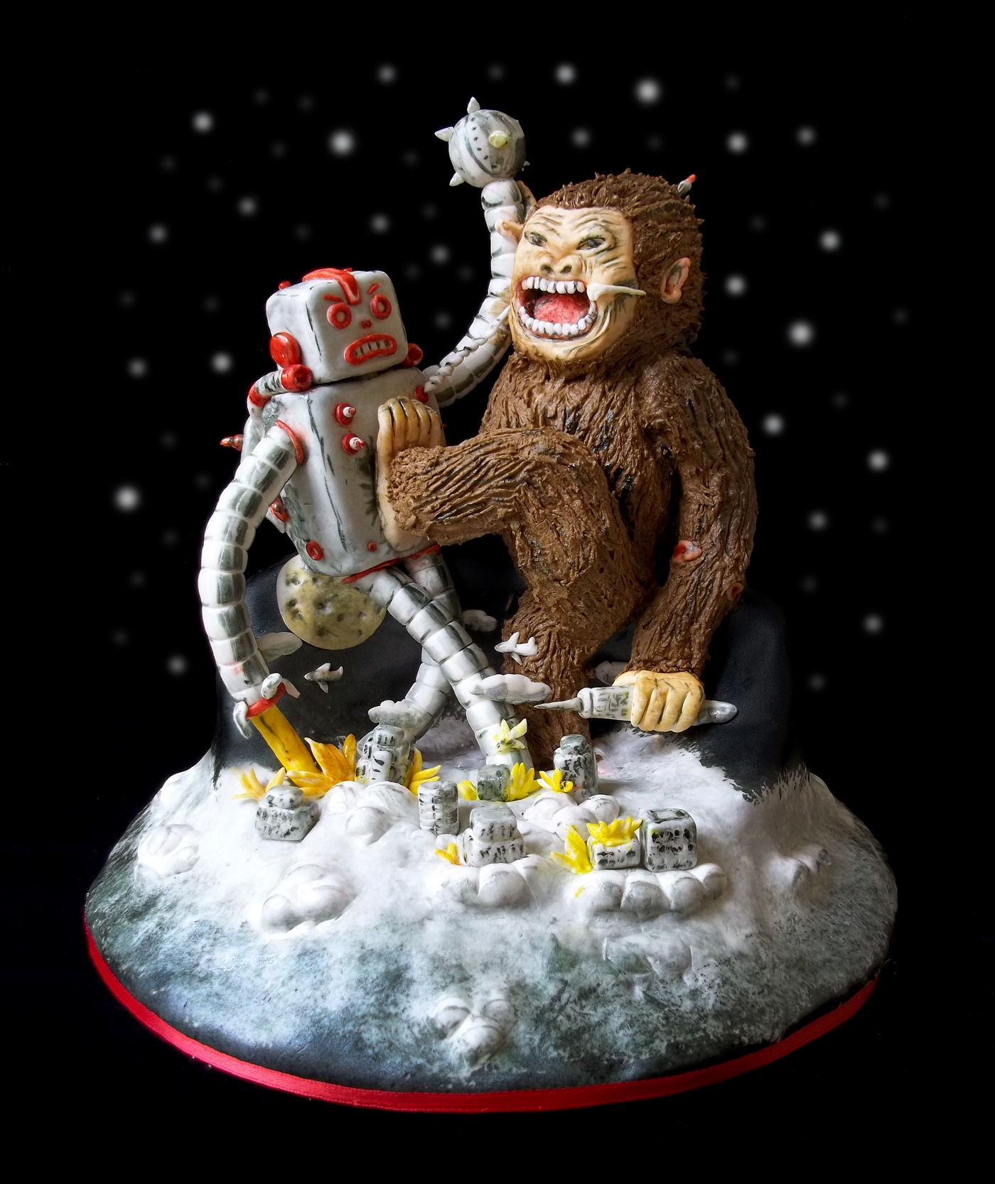 Battle of the Giants cake
