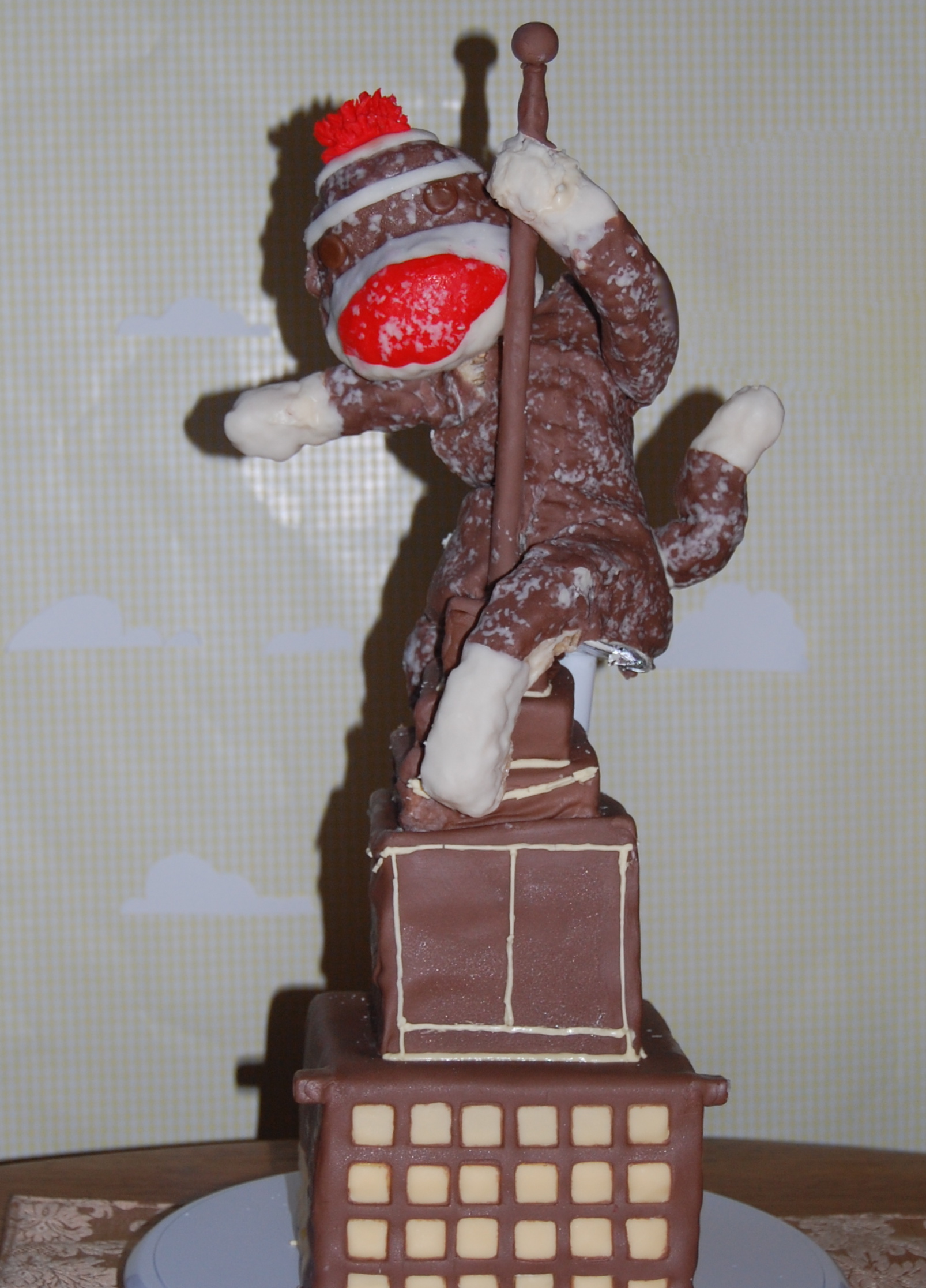 Sock Monkey Just Wants a Friend cake