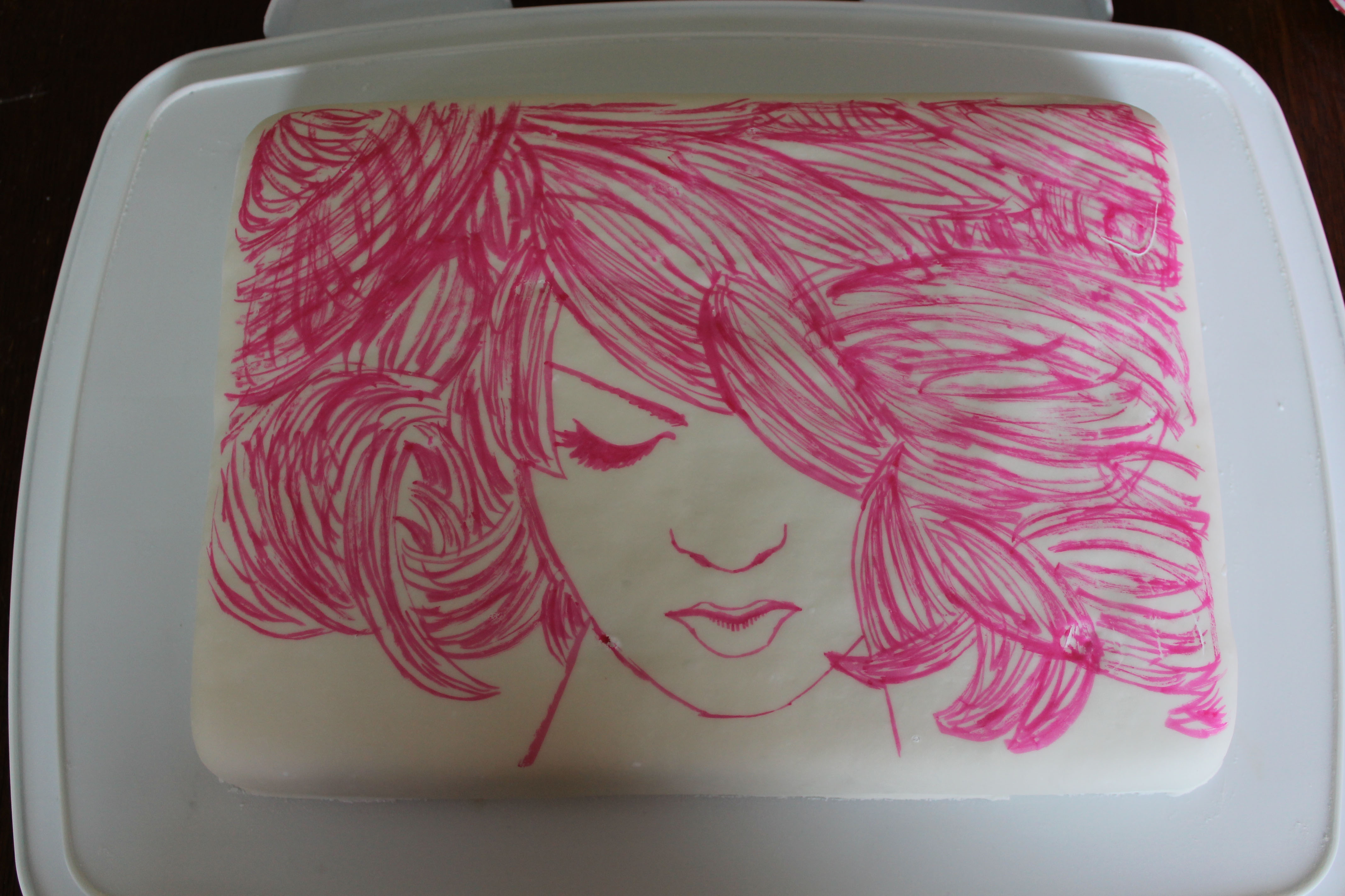Her Hair cake