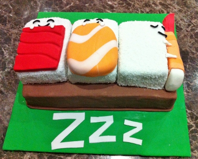 Sushi cake