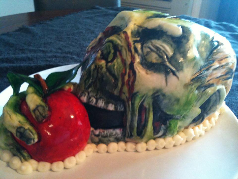 Vegetarian Zombie cake
