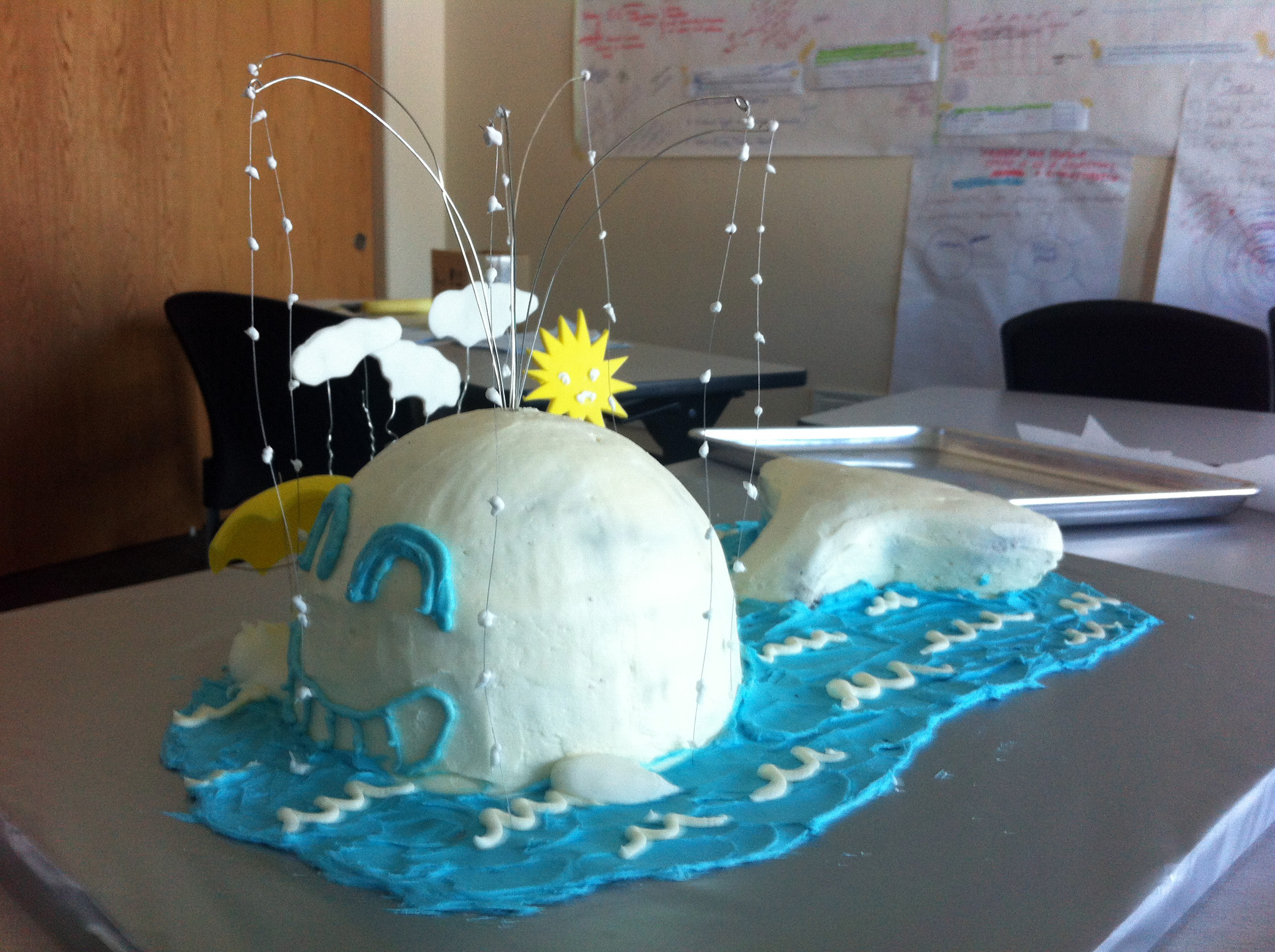 I Love Rainy Days cake