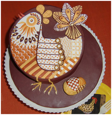 The Emergence of the Easter Egg cake by Stacy Zimring