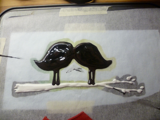 Moonstache cake