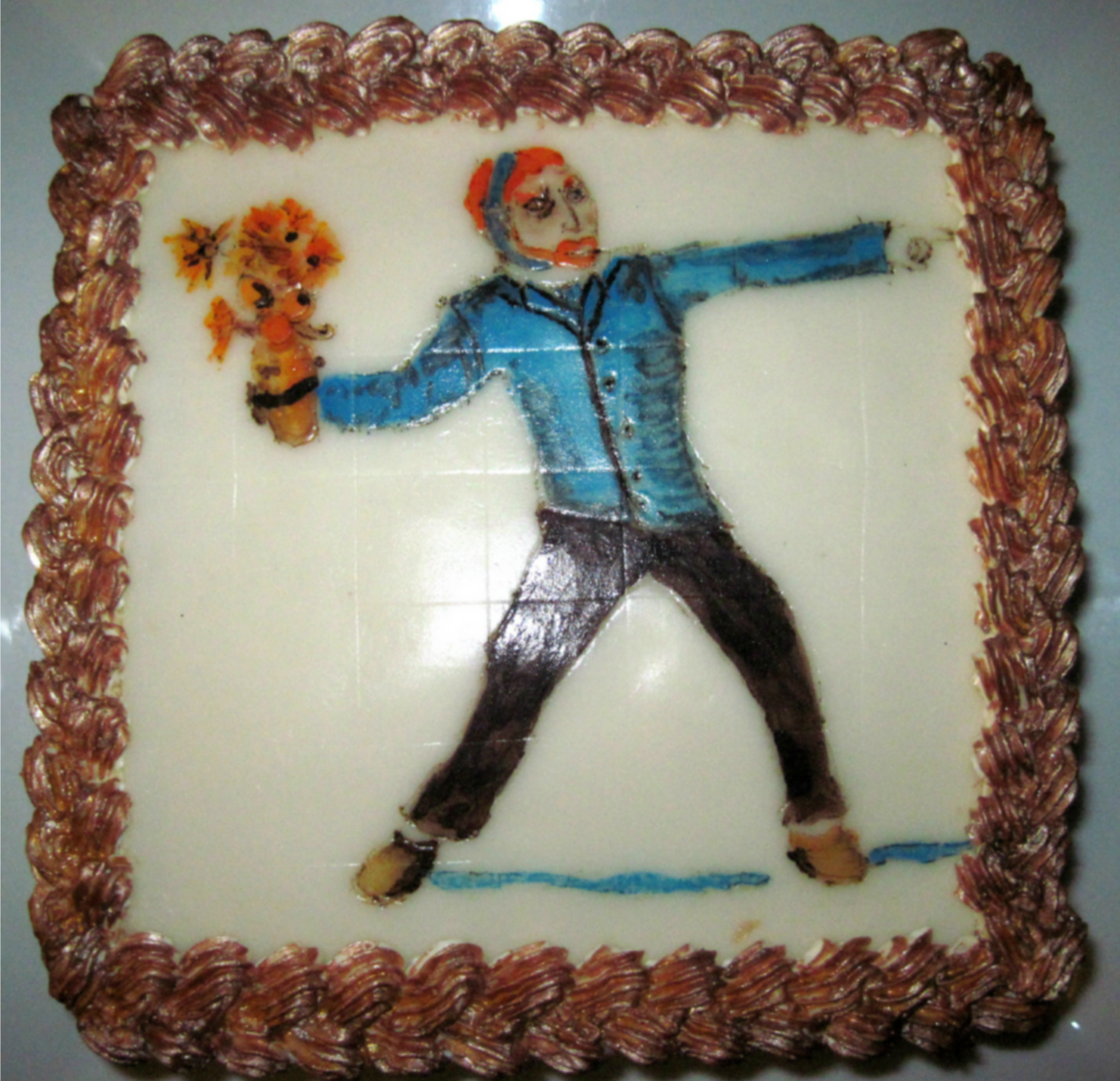 The Flinger Sunflowers cake