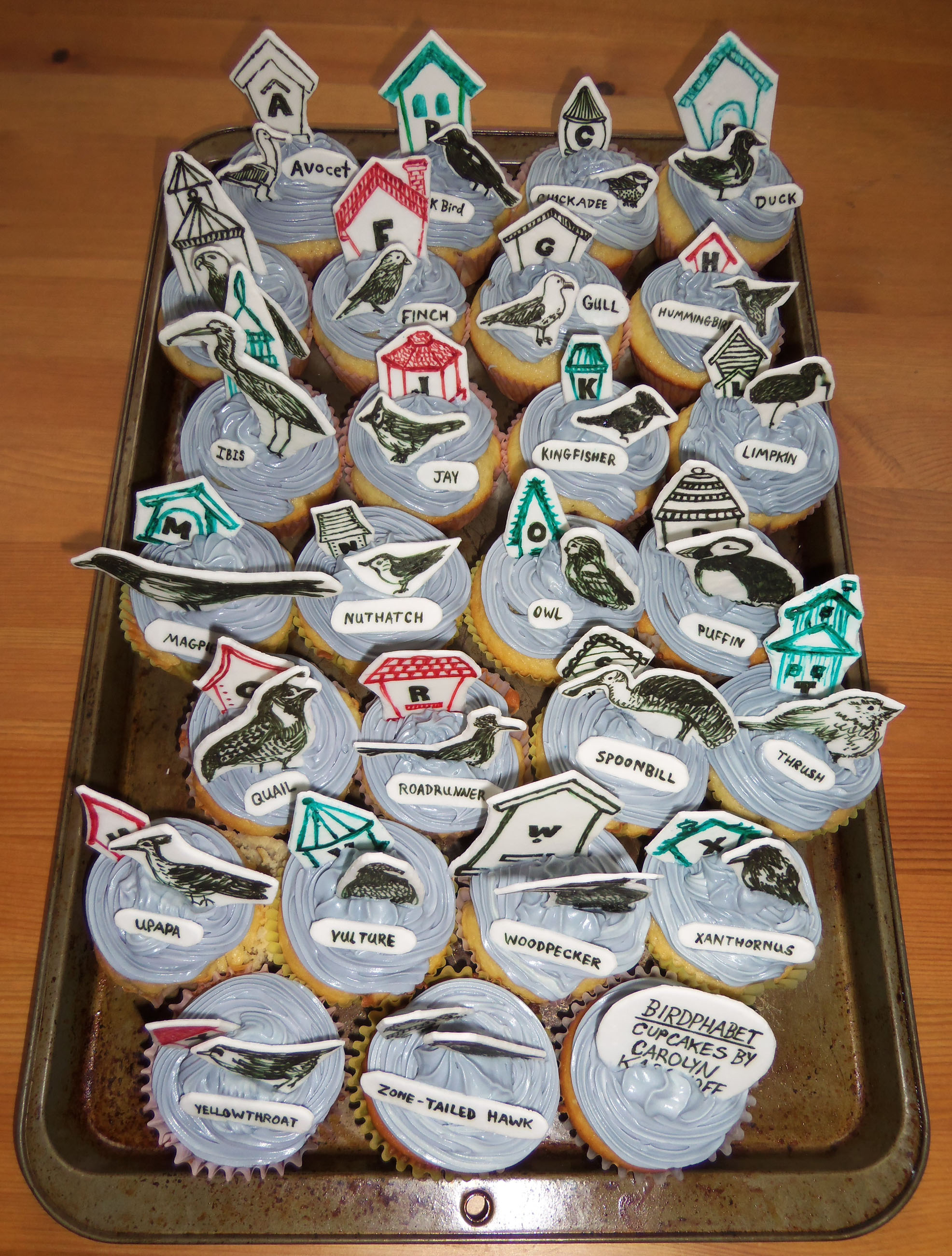 Birdphabet cake